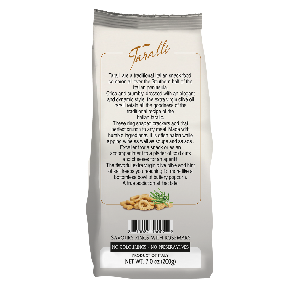 Fratelli Mantova Taralli Crackers with Rosemary