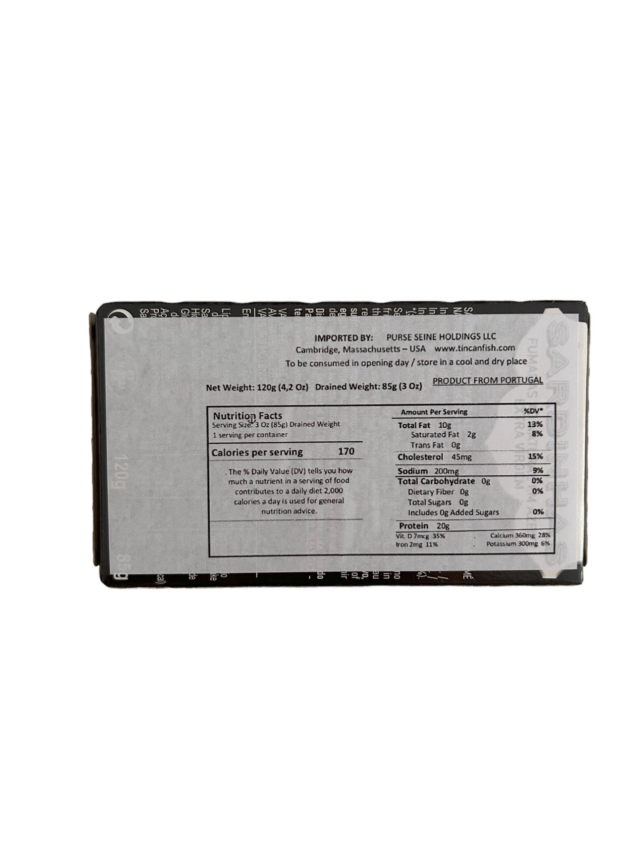 Da Rocha Sardines Natural Smoked in Extra Virgin Olive Oil - 6 Pack