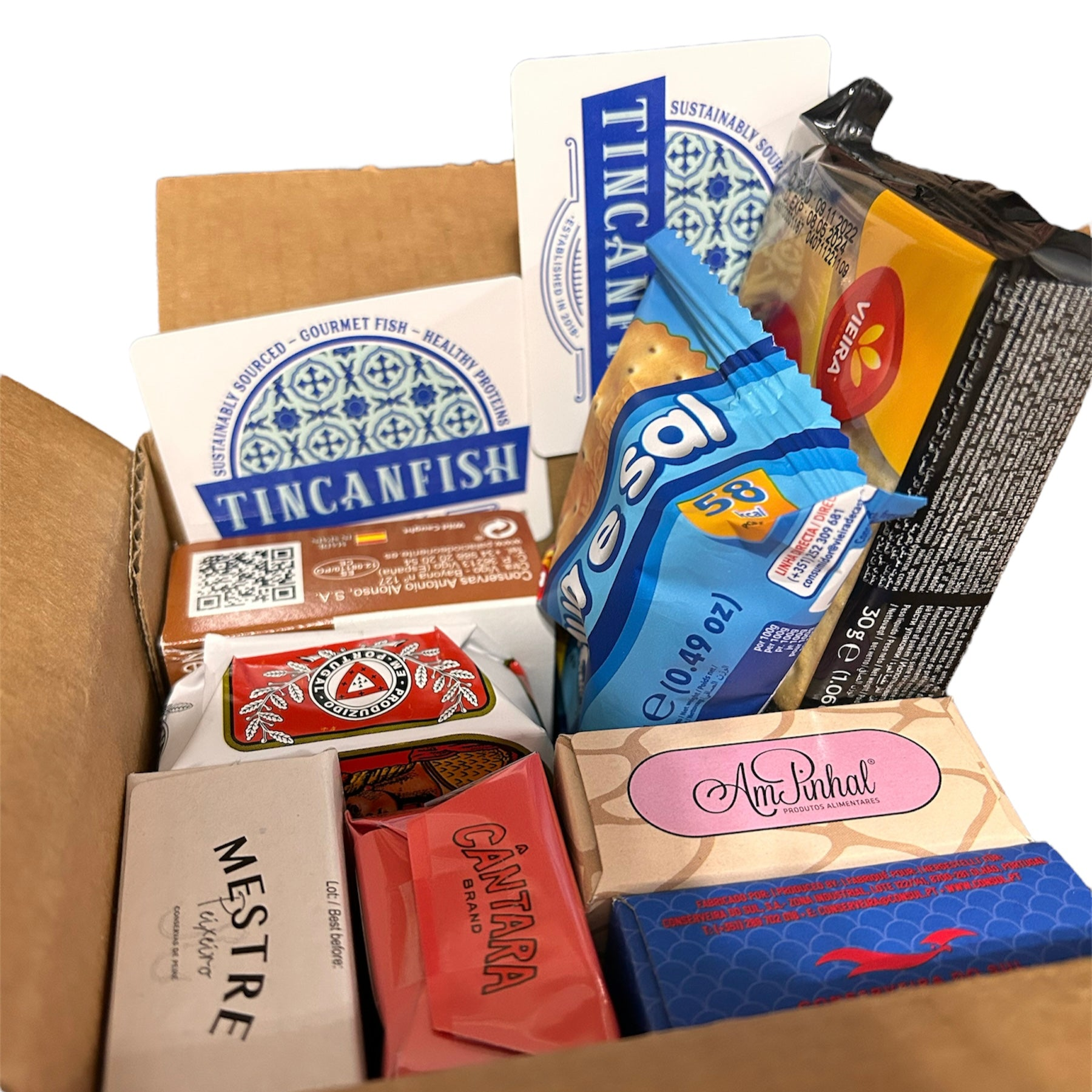 Various products in a box