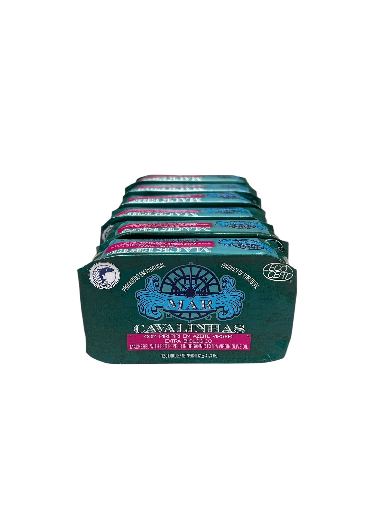 MAR Brand Mackerel in Organic EVOO With Piri Piri - 6 Pack