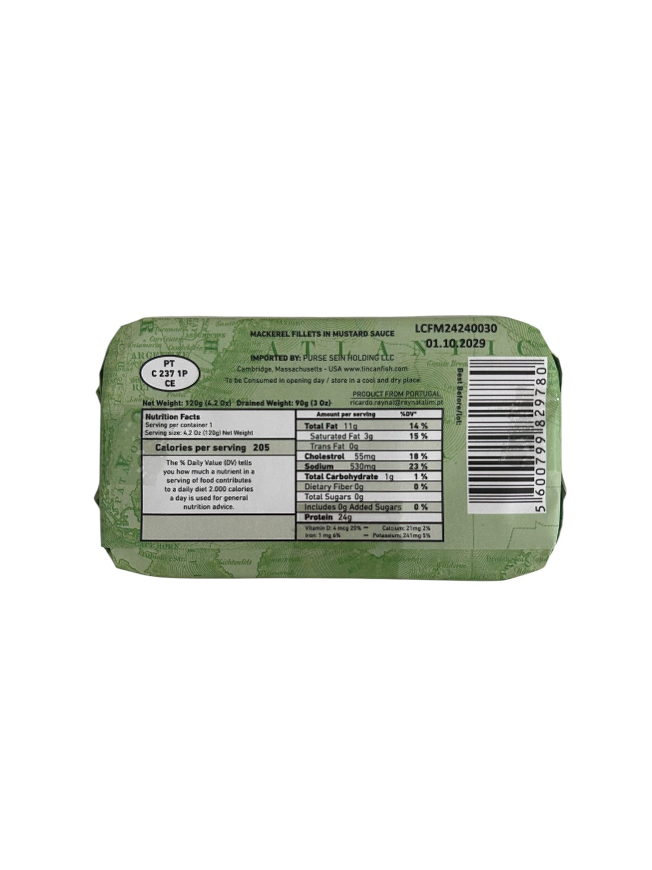 MAR Brand Mackerel Fillets in Mustard Sauce - 6 Pack
