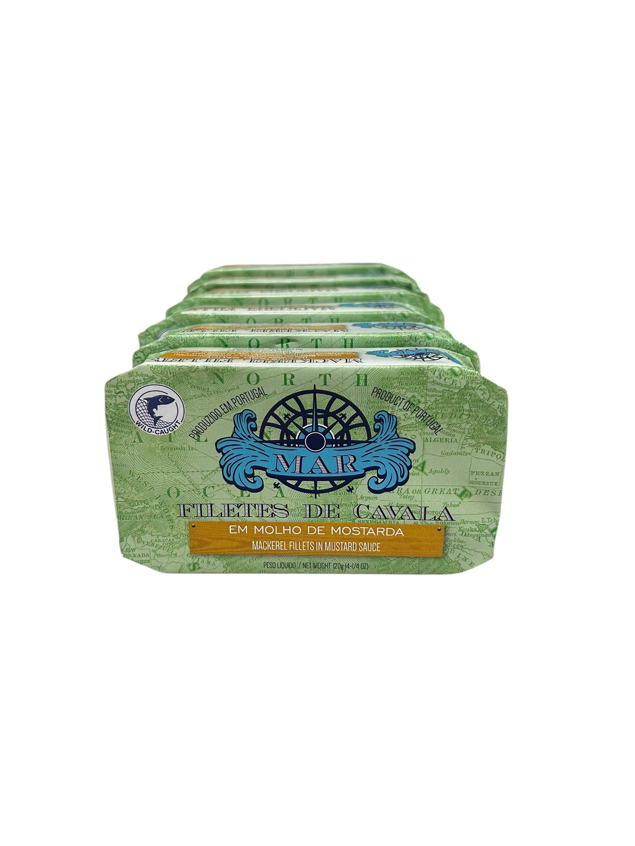MAR Brand Mackerel Fillets in Mustard Sauce - 6 Pack