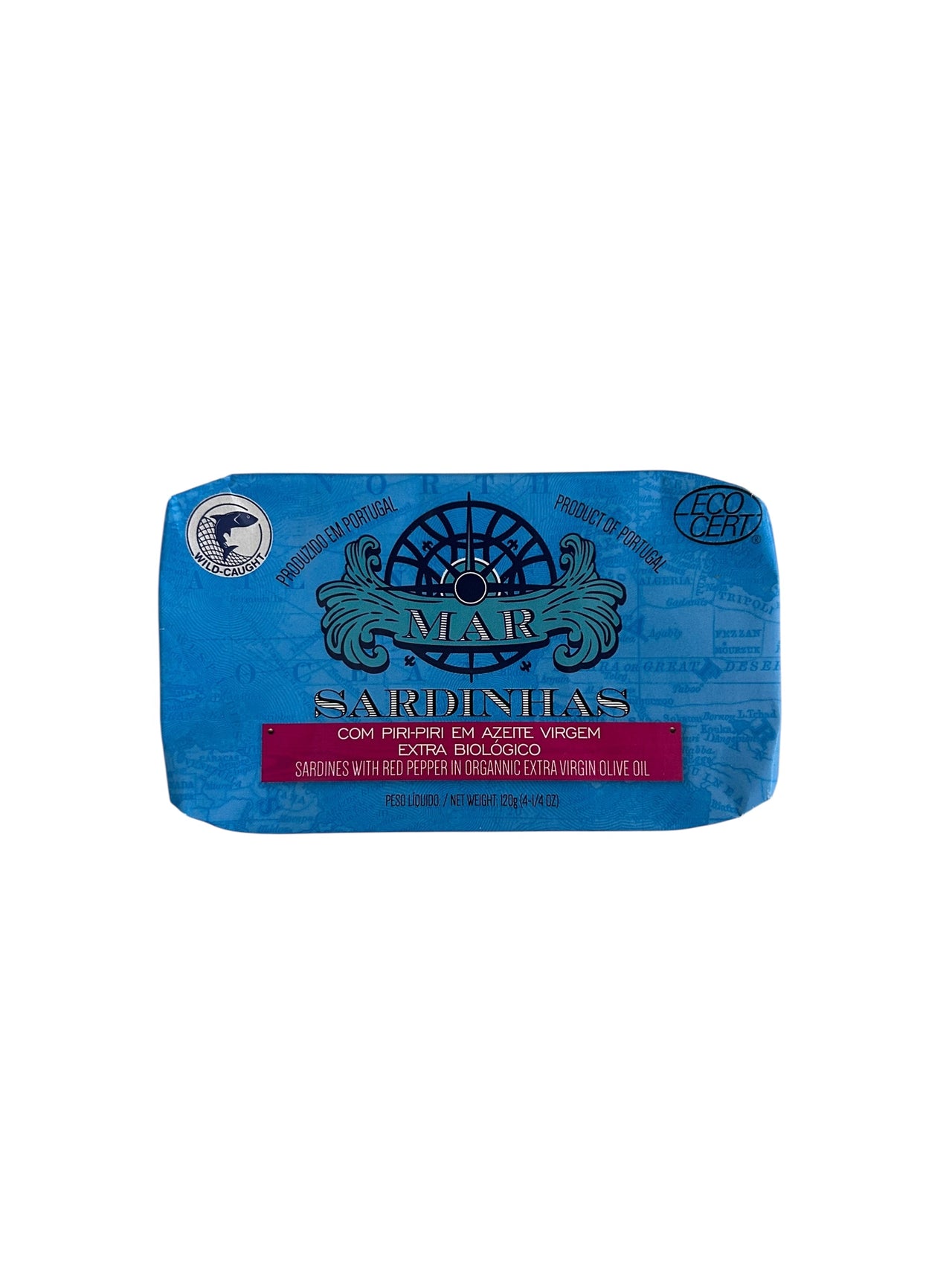 MAR Brand Sardines with Piri-Piri in Organic EVOO - 6 Pack - TinCanFish