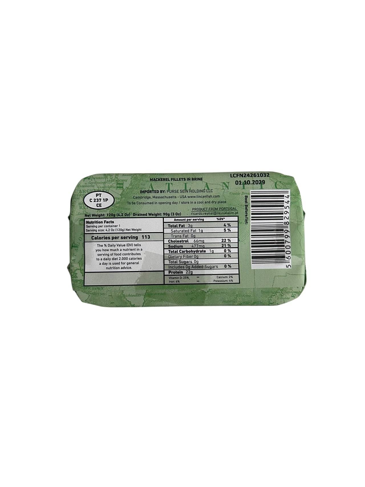 MAR Brand Mackerel Fillets in Brine - 6 Pack