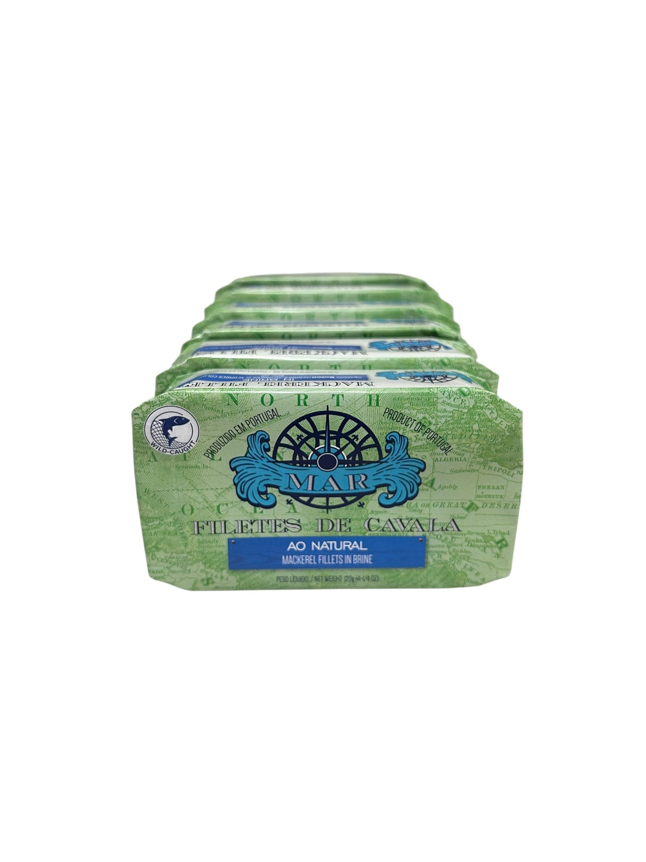 MAR Brand Mackerel Fillets in Brine - 6 Pack