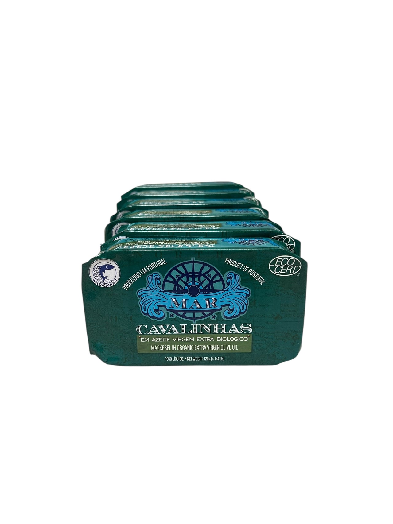MAR Brand Mackerel in Organic EVOO - 6 Pack