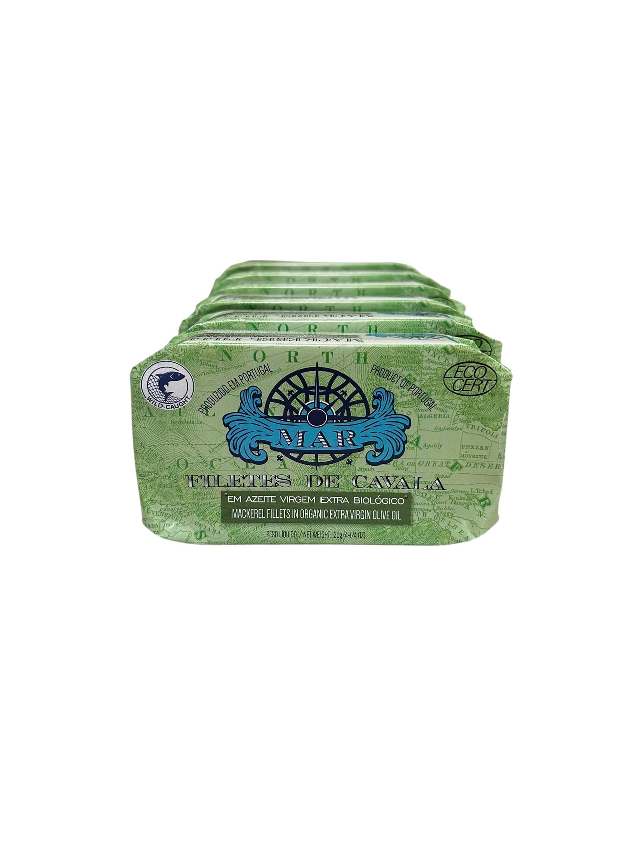 MAR Brand Mackerel Fillets in Organic EVOO - 6 Pack