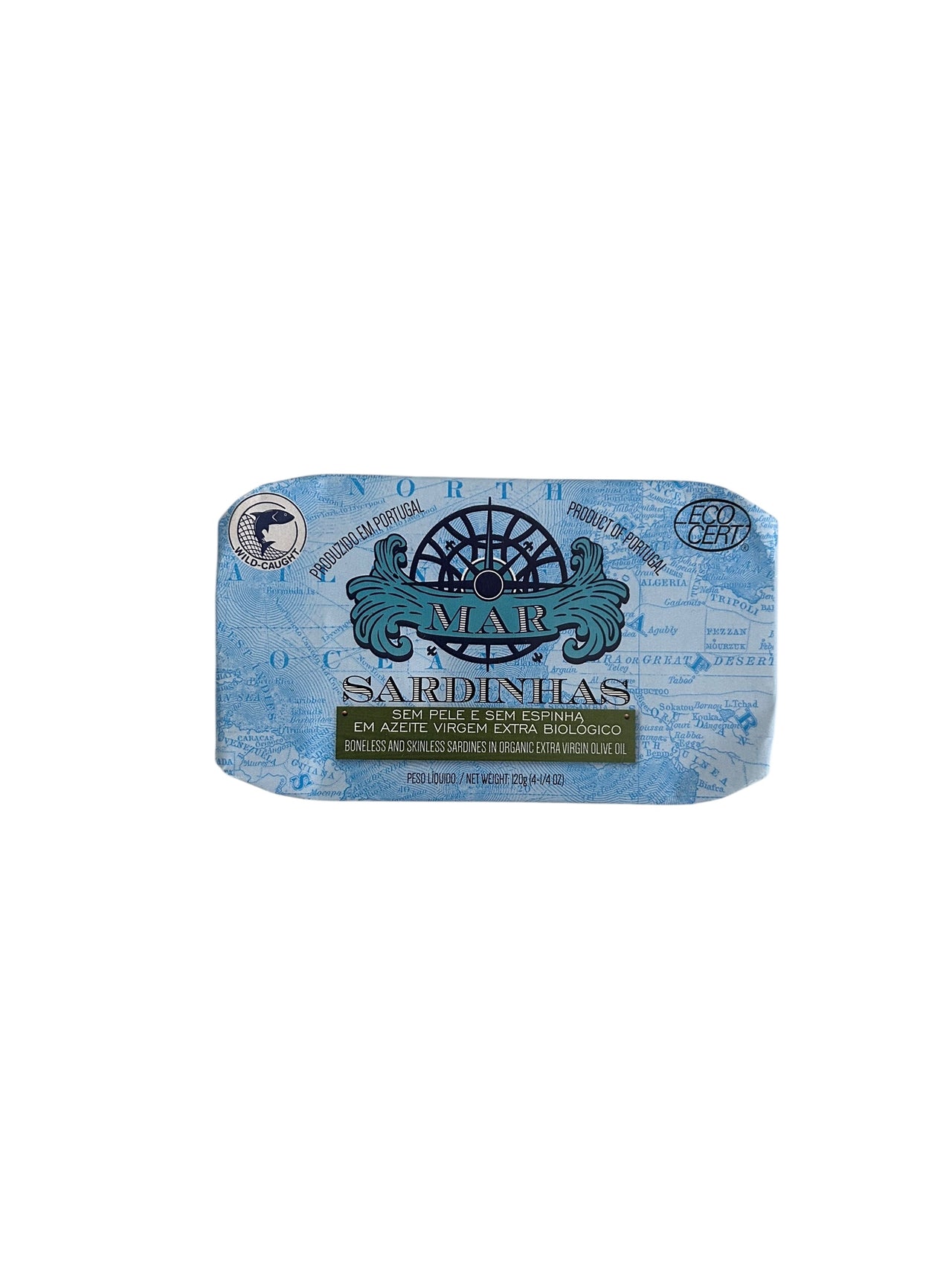 MAR Brand Skinless and Boneless Sardines in Organic EVOO - 6 Pack