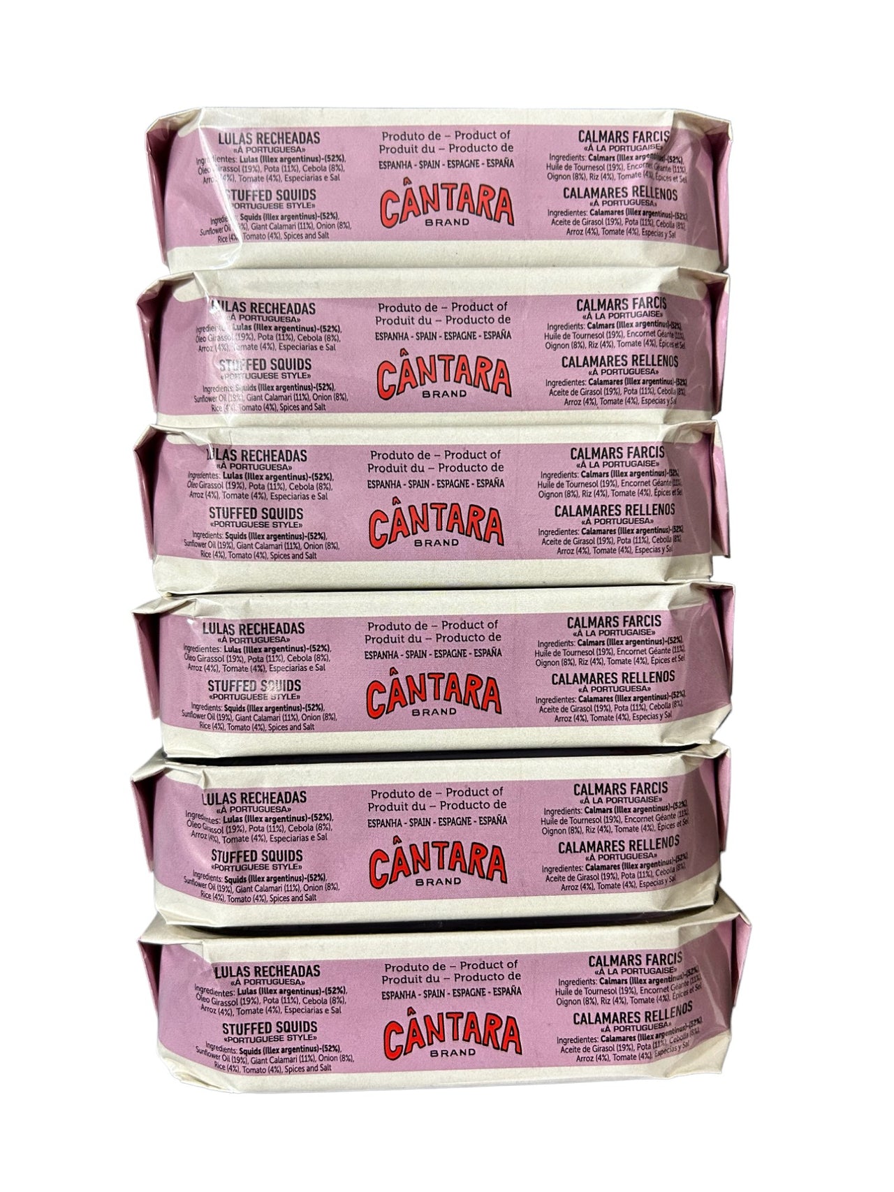 Cantara Brand Stuffed Squids Portuguese Style - 6 Pack - TinCanFish