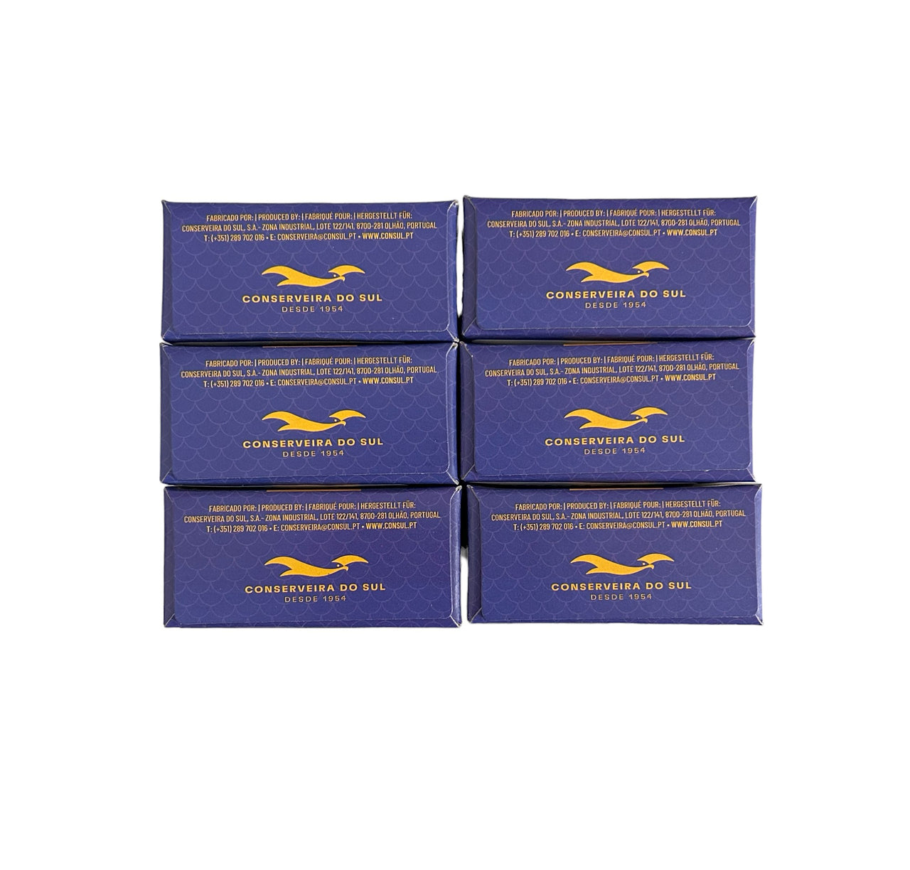 Six packs of Manna sardines in lemon sauce
