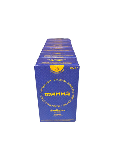 Packs of Manna sardines in lemon sauce