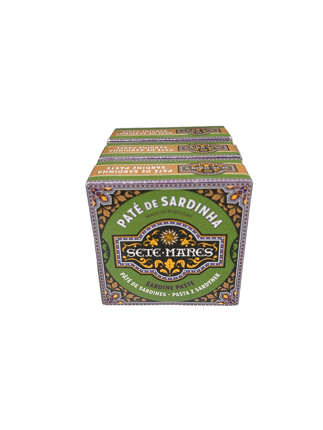Three packs of Sete Mares sardine paste