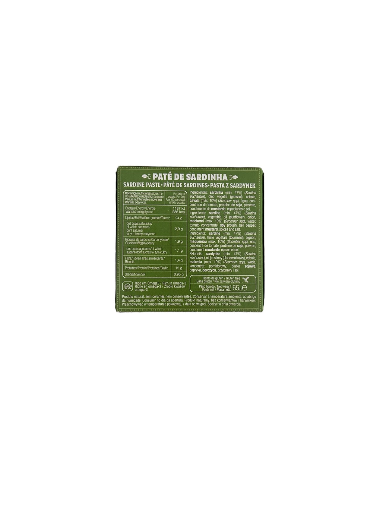 Sardine paste nutrition facts