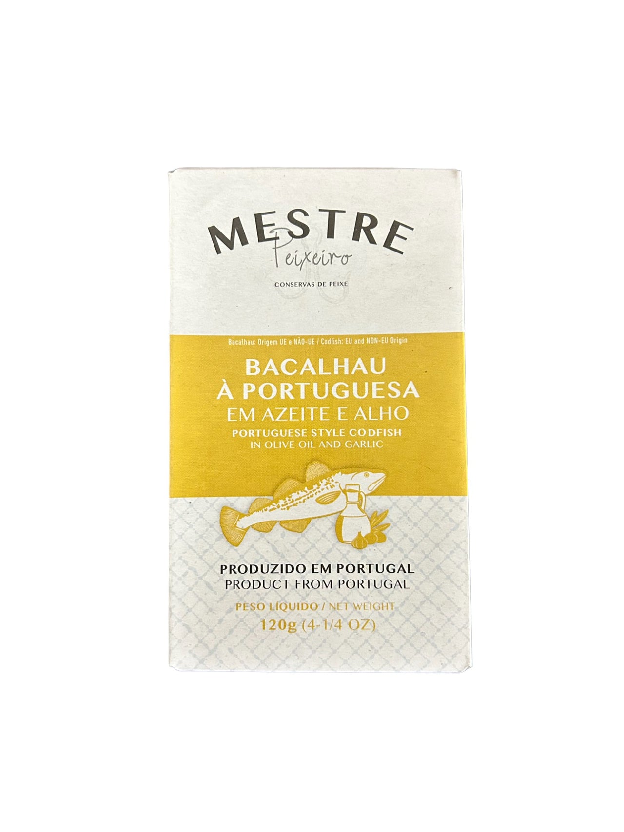 Mestre Portuguese Style Codfish in Olive Oil and Garlic - 6 Pack - TinCanFish