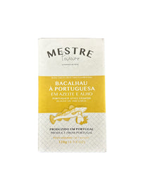 Thumbnail for Mestre Portuguese Style Codfish in Olive Oil and Garlic - 6 Pack - TinCanFish
