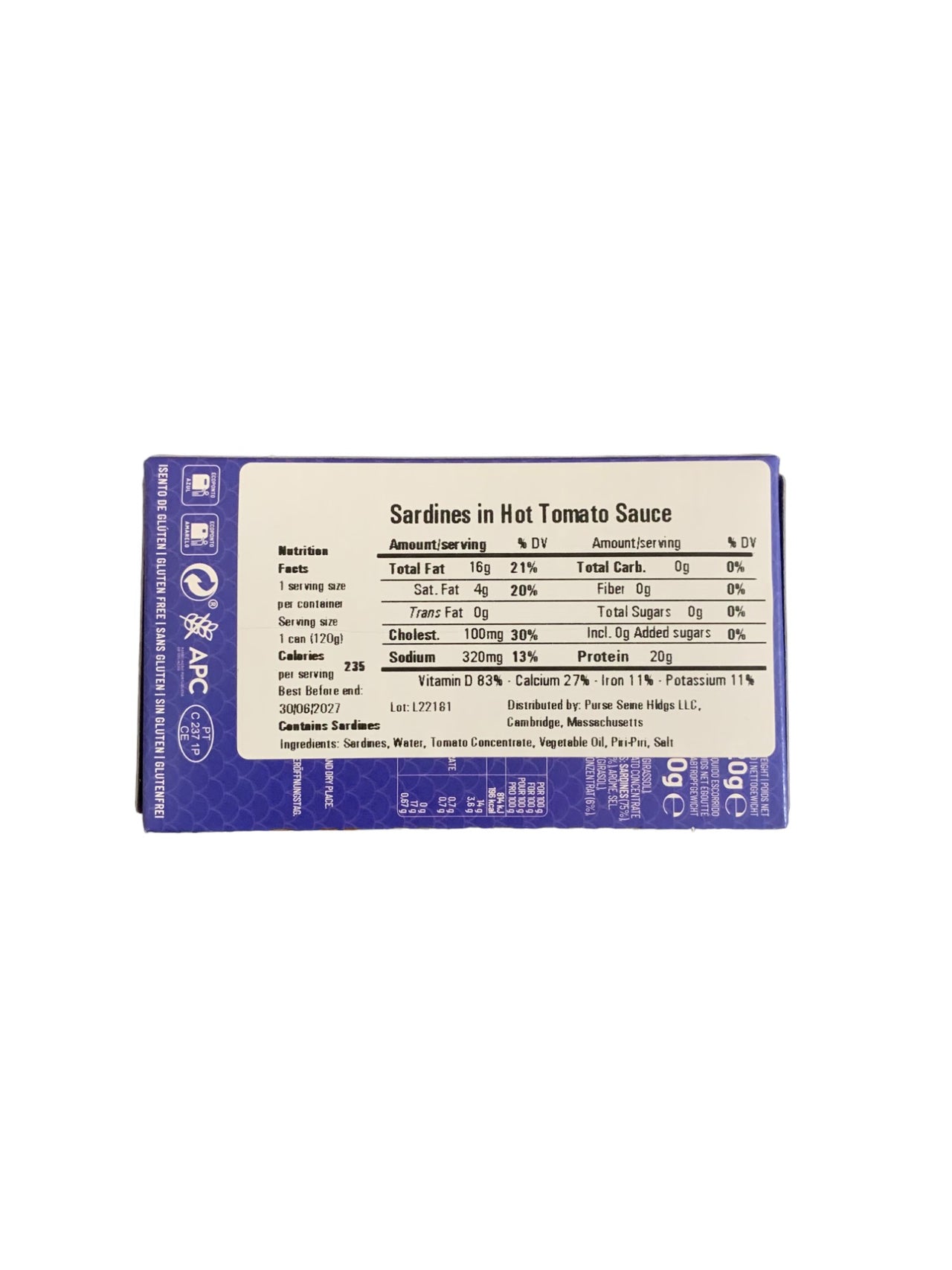 Manná Sardines in Hot Tomato Sauce - 6 Pack - TinCanFish