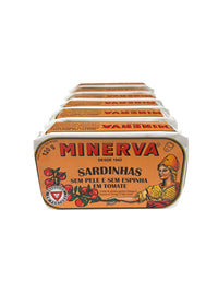 Minerva Skinless and Boneless Sardines in Tomato Sauce - 6 Pack