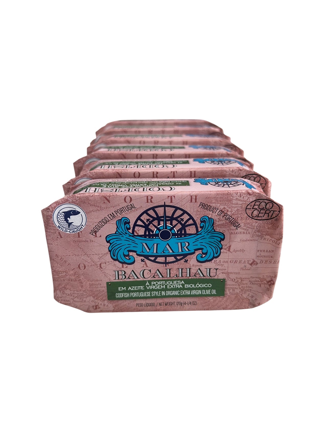 MAR Brand Codfish in Organic EVOO in Portuguese Style - 6 Pack