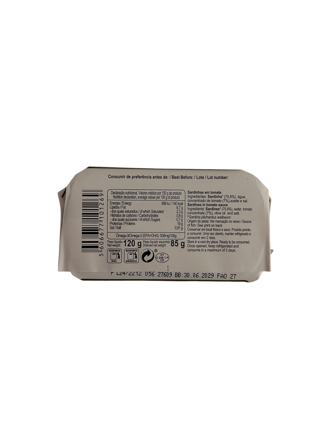 Minerva Portuguese Sardine in Tomato Sauce - 6 Pack