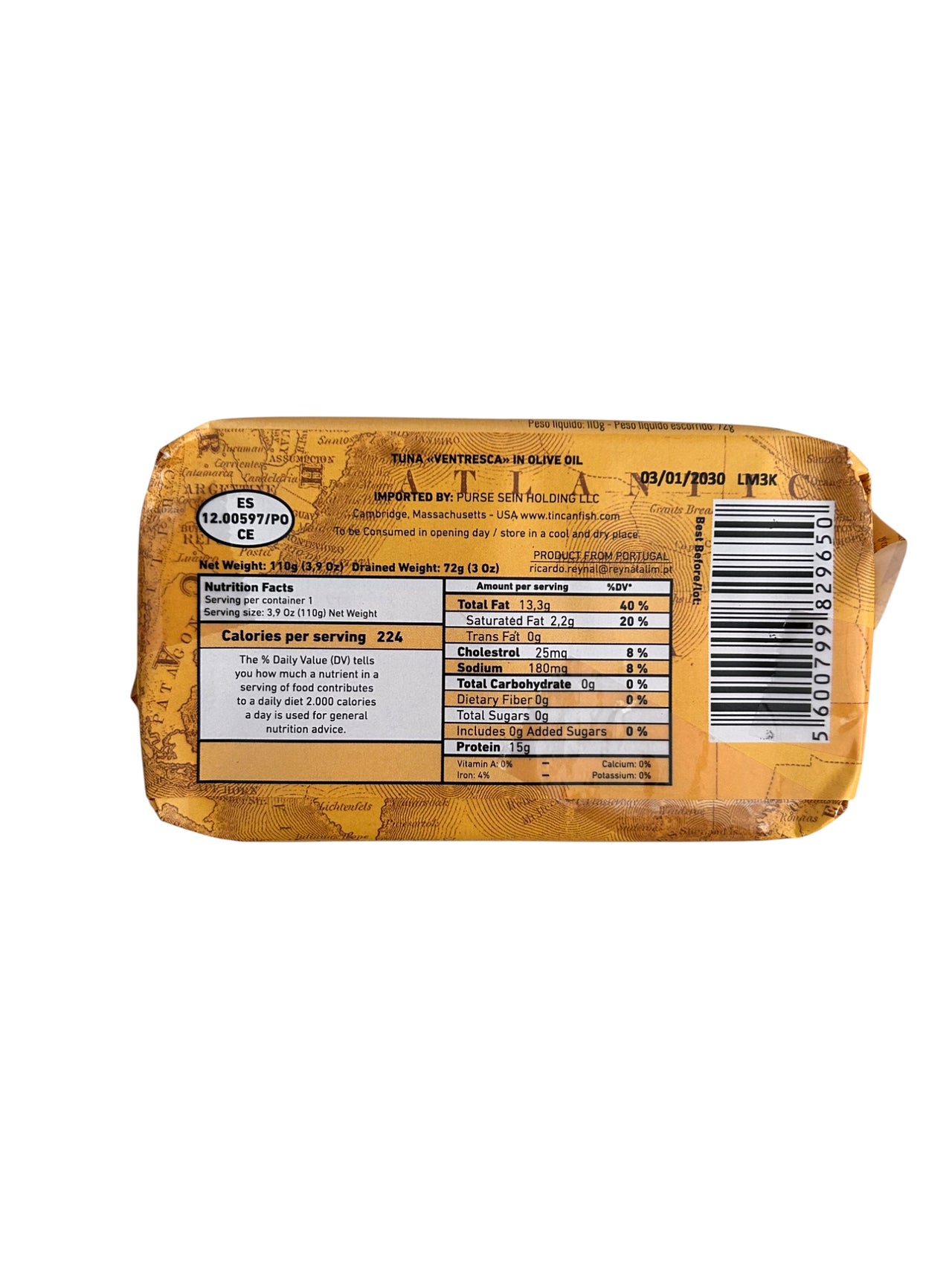 MAR Brand Tuna Ventresca (Tuna Belly) in Olive Oil - 3 Pack