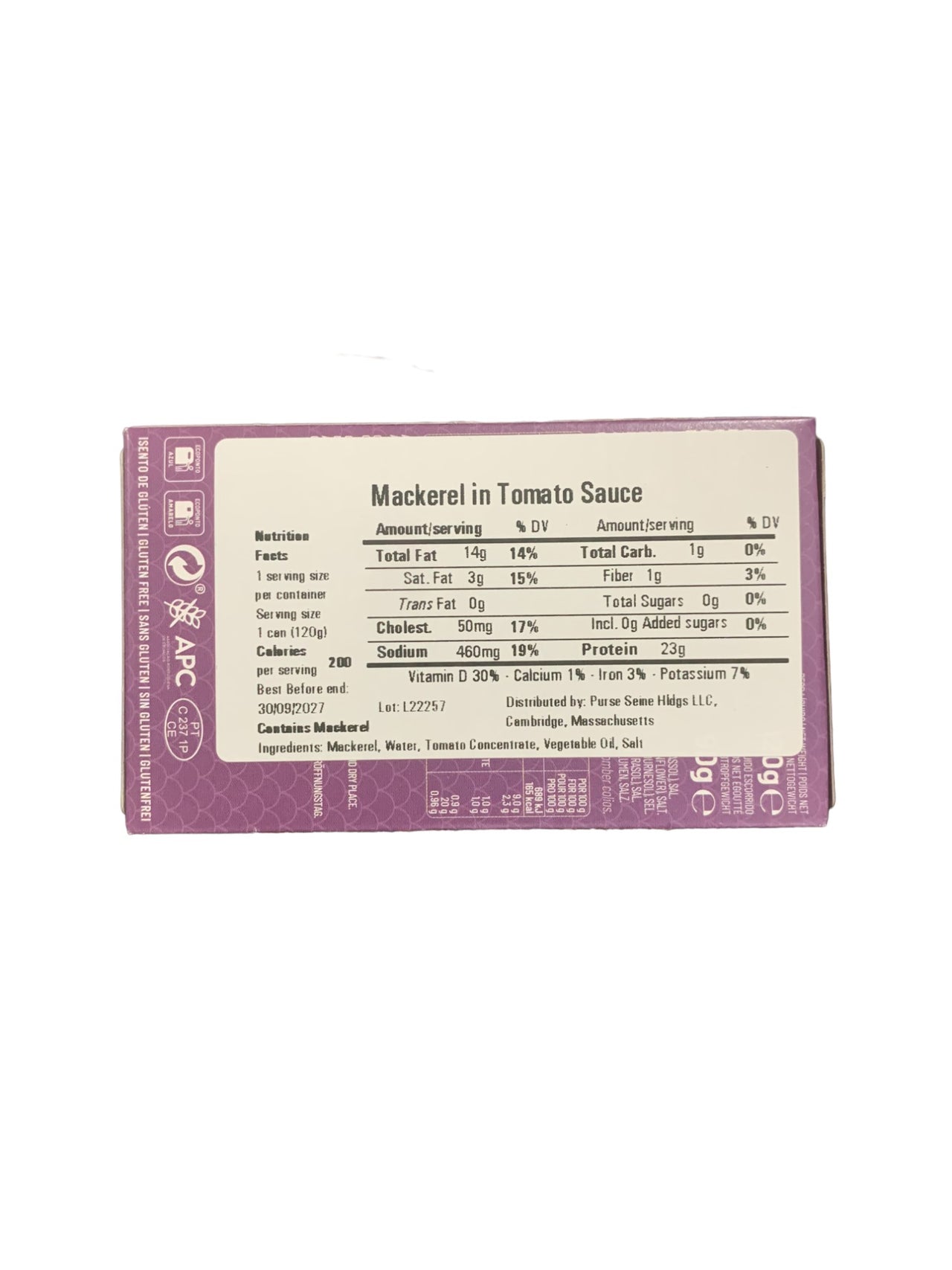 Manná Mackerel in Tomato Sauce - 6 Pack - TinCanFish