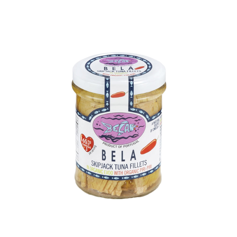 Bela Jarred Skipjack Tuna Fillets in Organic Extra Virgin Olive Oil - 6 Pack - TinCanFish