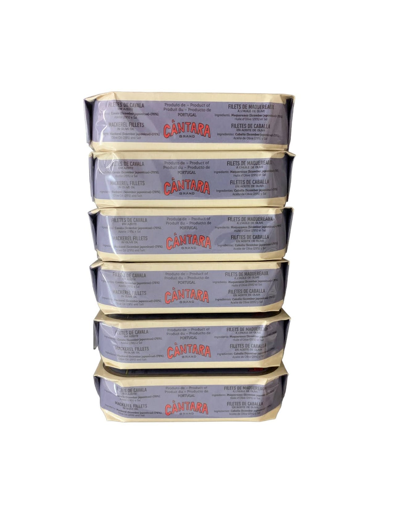 Cantara Brand Mackerel Fillets in Olive Oil - 6 Pack - TinCanFish