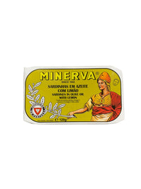 Thumbnail for Minerva Sardines in Olive Oil with Lemon - 6 Pack - TinCanFish