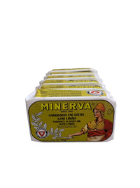 Thumbnail for Minerva Sardines in Olive Oil with Lemon - 6 Pack - TinCanFish