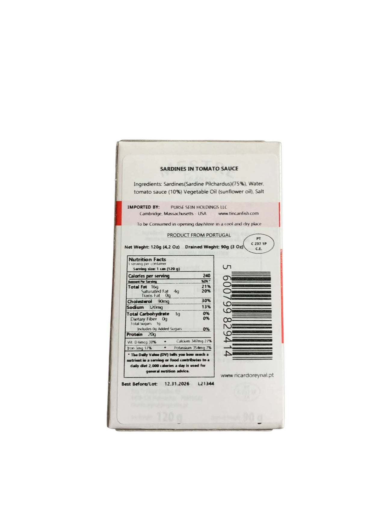Mestre Sardines in Tomato Sauce - 6 Pack - TinCanFish