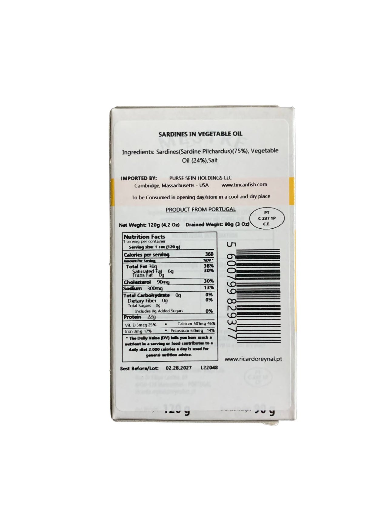 Mestre Sardines in Vegetable Oil - 6 Pack - TinCanFish
