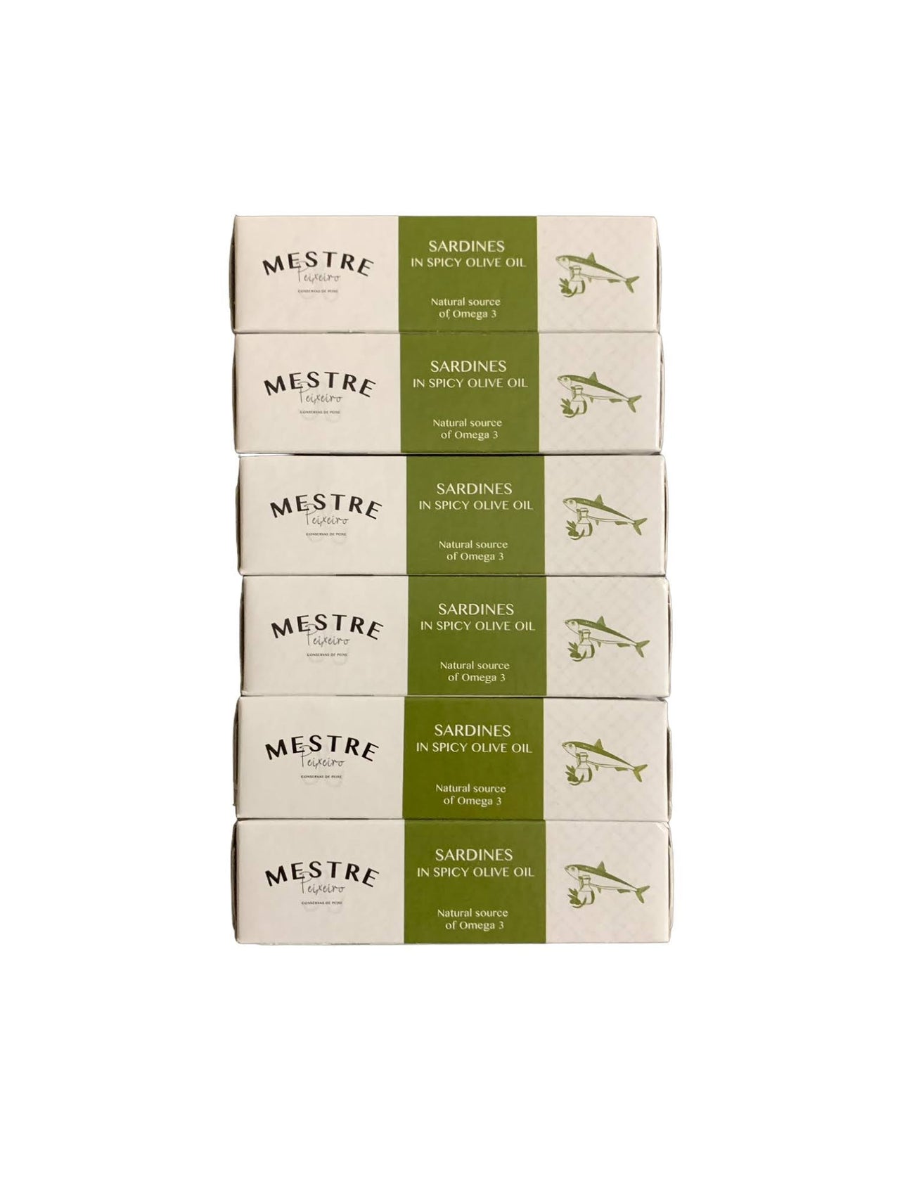 Mestre Sardines in Spicy Olive Oil - 6 Pack - TinCanFish