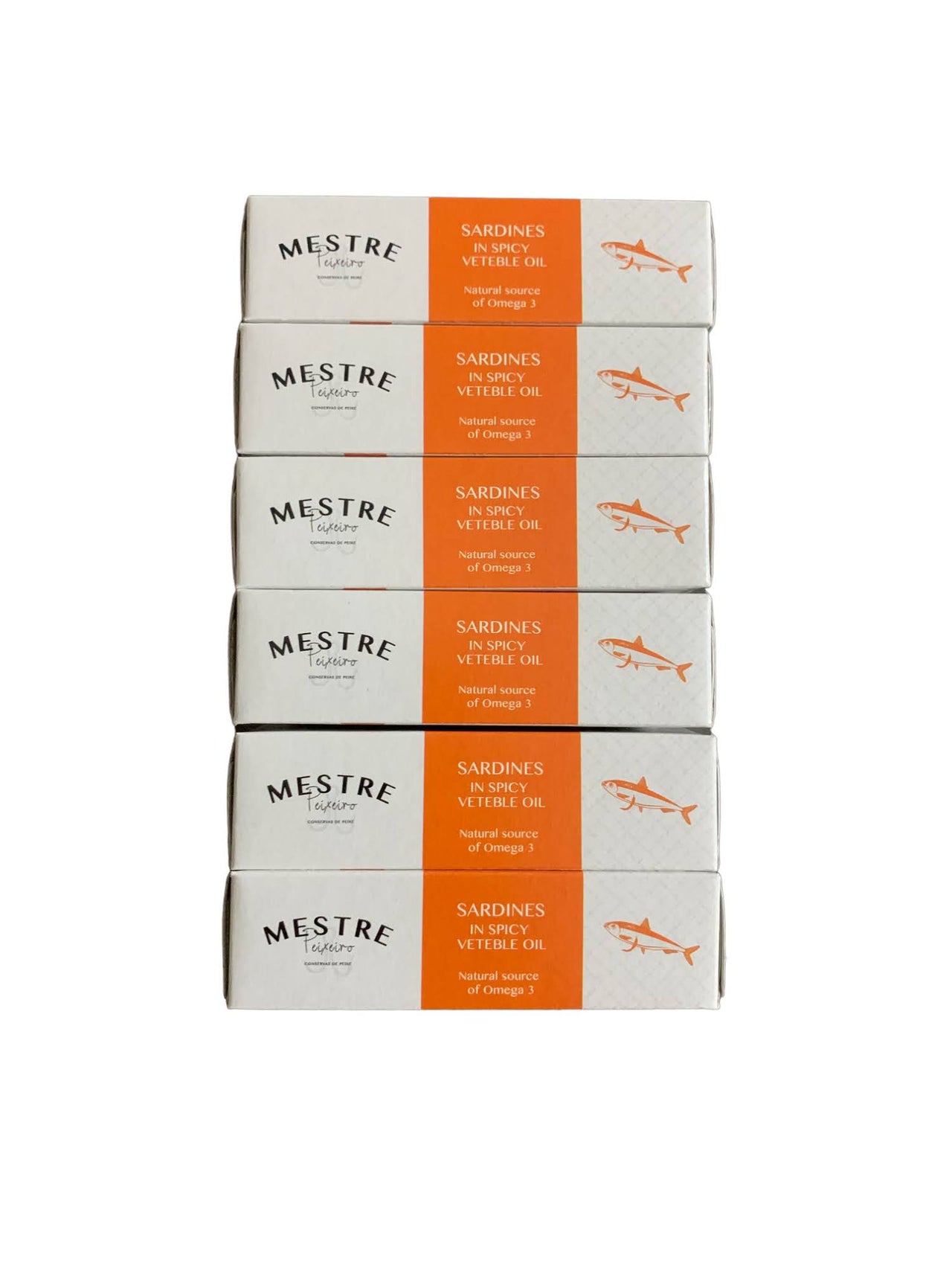 Mestre Sardines in Spicy Vegetable Oil - 6 Pack - TinCanFish