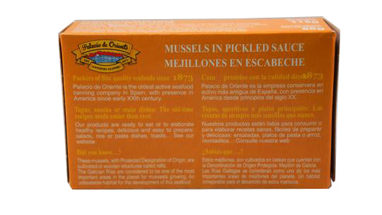 Palacio de Oriente Mussels - 6 Pack - TinCanFish