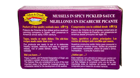 Palacio de Oriente Mussels - 6 Pack - TinCanFish