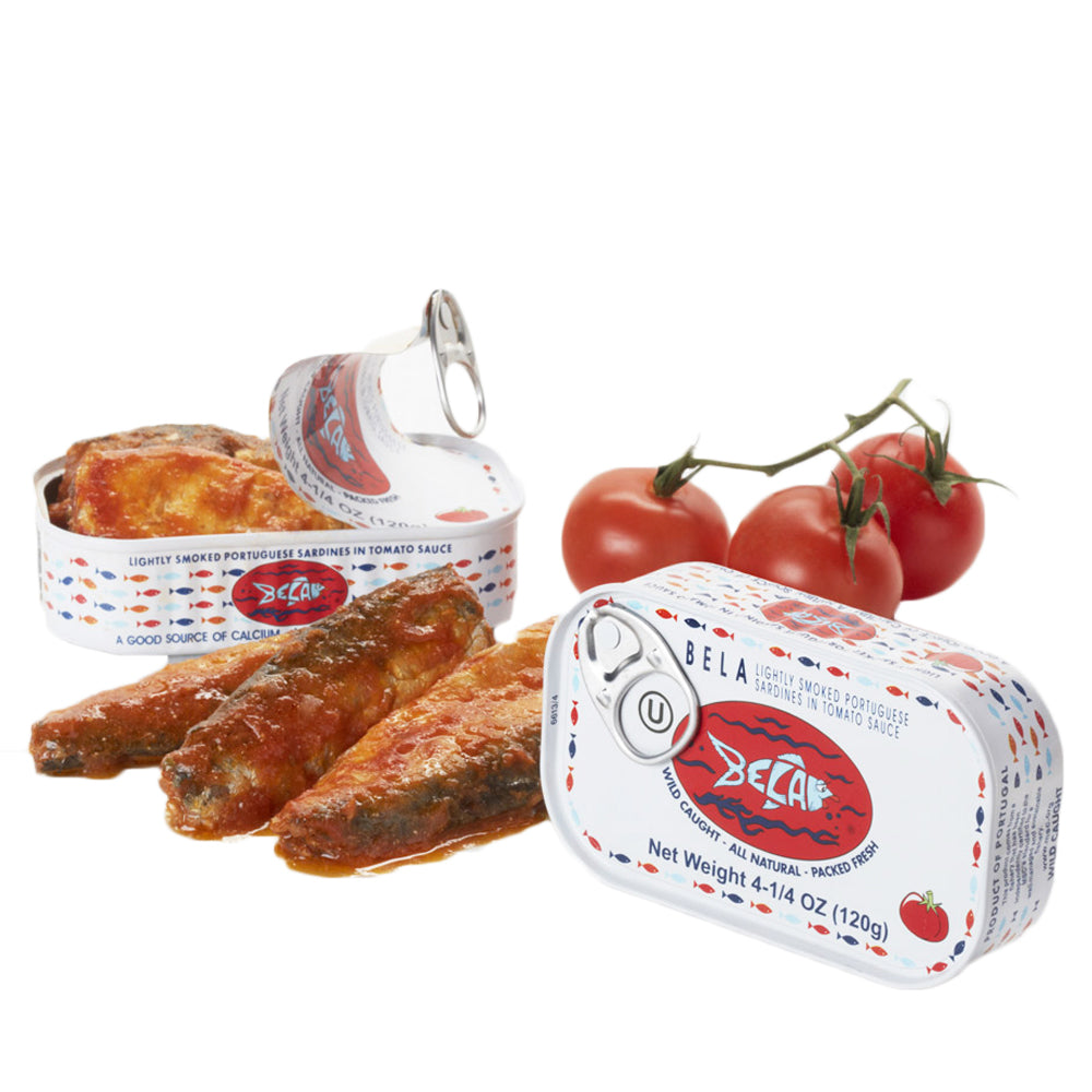 Bela Lightly Smoked Sardines in Organic Extra Virgin Olive Oil - 12 Pack - TinCanFish