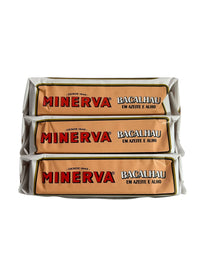 Minerva Codfish in Olive Oil with Garlic - 3-Pack