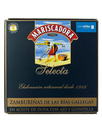 Mariscadora Selecta Small Scallops in Olive Oil with Garlic and Chilli - 3-Pack