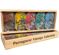 Porthos Portuguese Tuna & Sardine Vintage Collection  - Wooden Gift Box