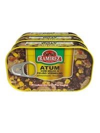 Ramirez Tuna (Solid) in Sunflower Oil with Red Beans and Sweet Corn - 3-Pack