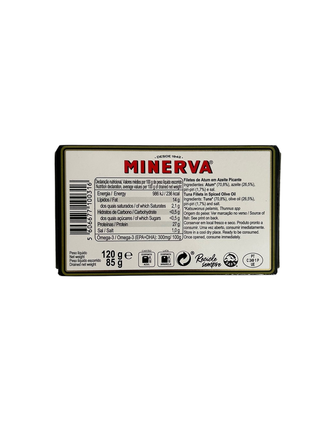 Minerva Tuna Fillets in Spiced Olive Oil - 3-Pack