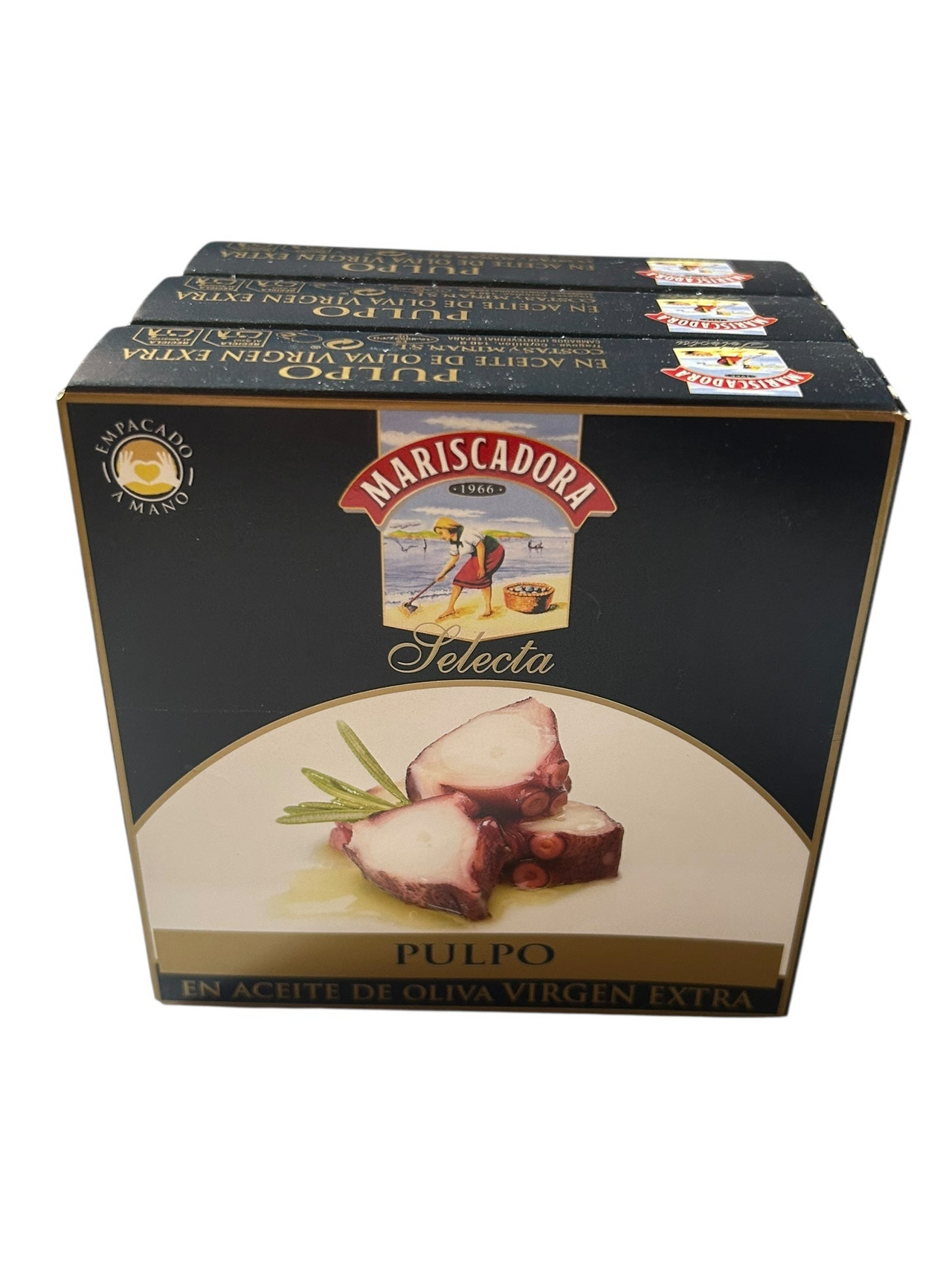 Mariscadora Select Octopus in Extra Virgin Olive Oil - 3-Pack