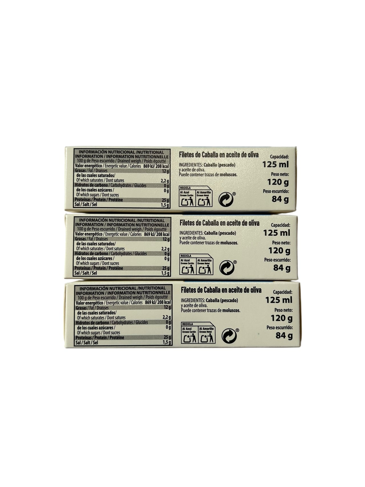 Mariscadora Mackerel Fillets in Olive Oil - 3-Pack
