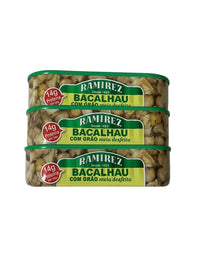 Ramiriez Codfish in Olive Oil with Chickpeas - 3-Pack