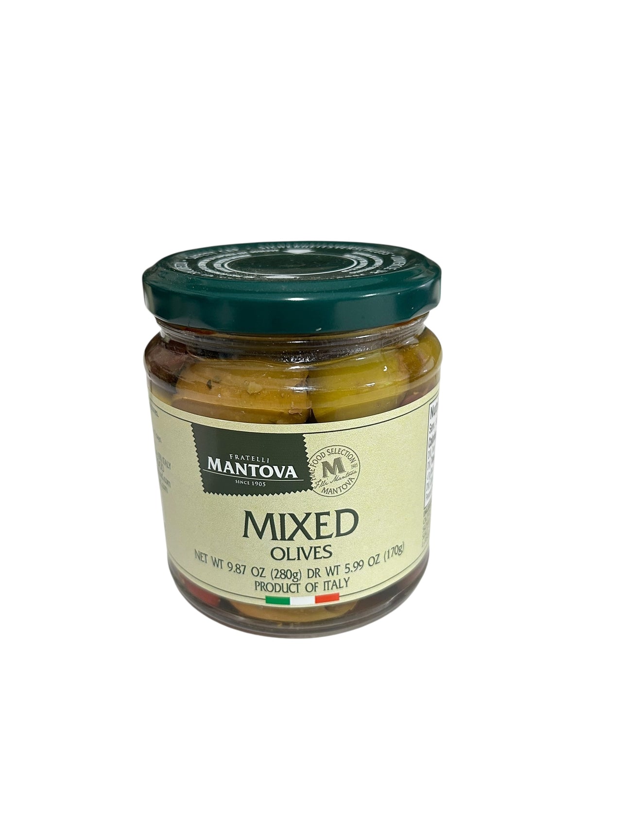 Fratelli Mantova Jarred Mixed Olives - 9.87 Oz.