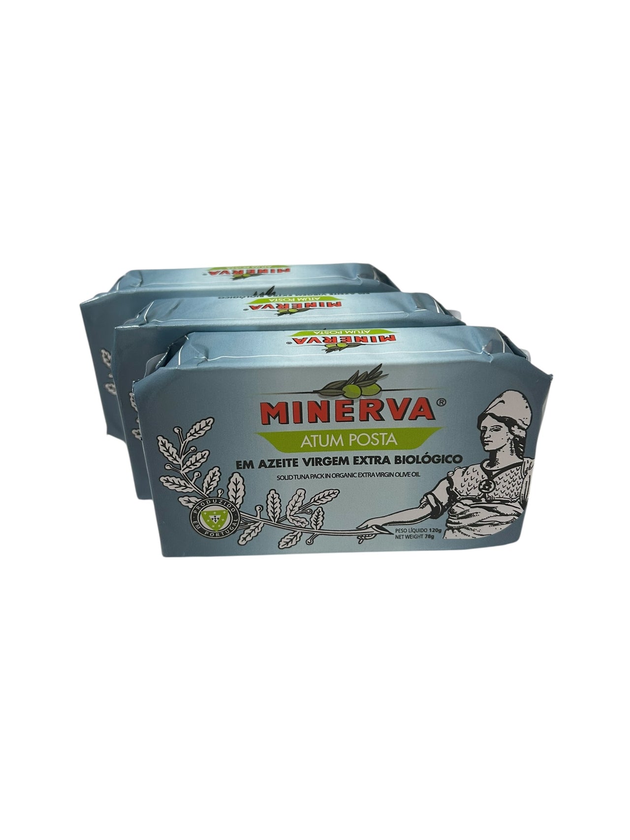Minerva Solid Pack Tuna in Organic Extra Virgin Olive Oil - 3-Pack