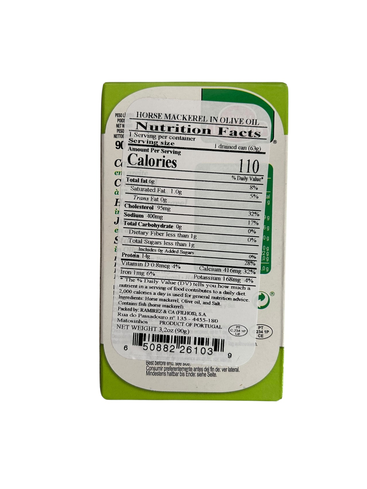 Ramirez Horse Mackerel in Olive Oil - 6 Pack