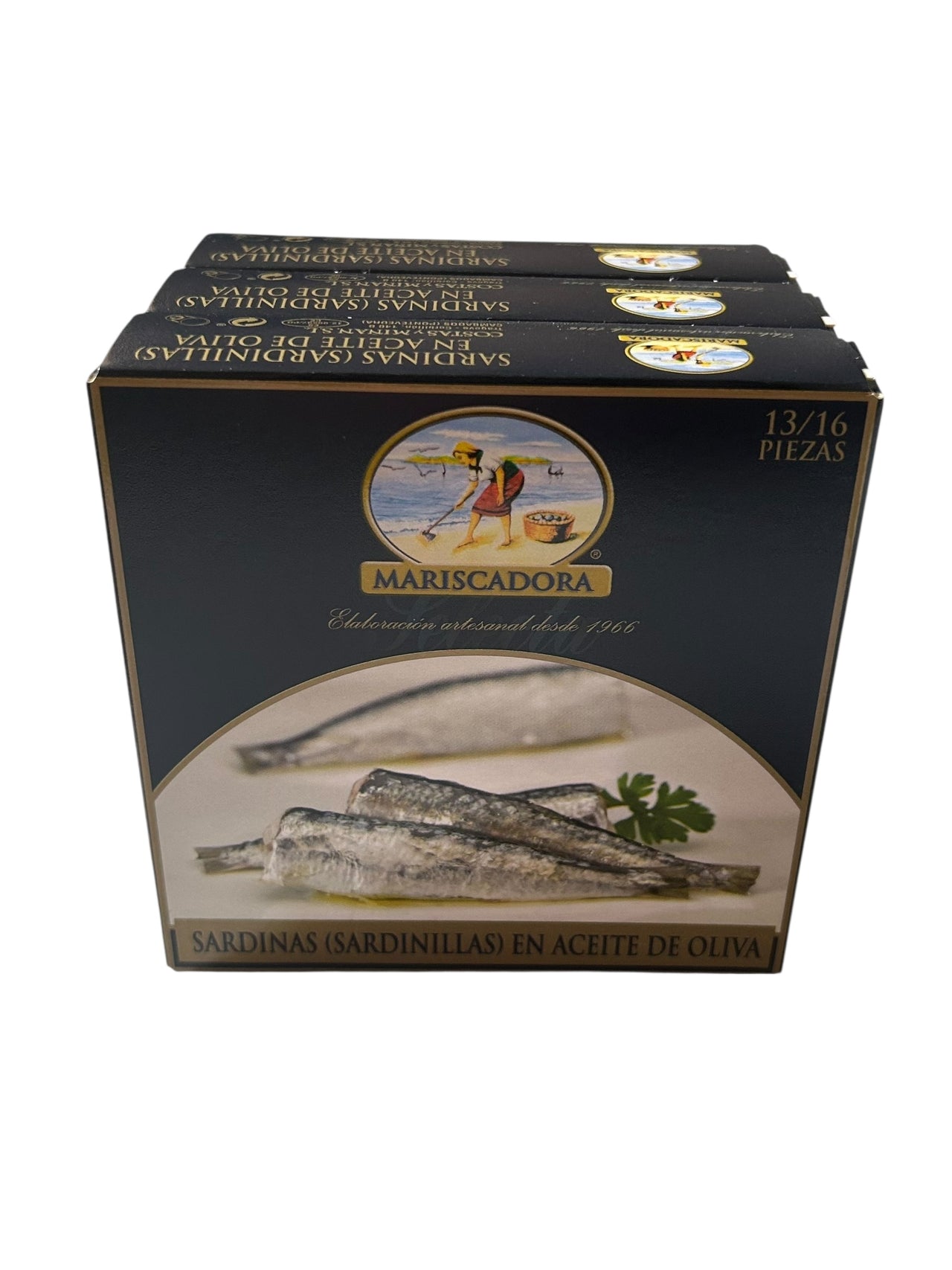 Mariscadora Selecta Small Sardines in Olive Oil - 3-Pack