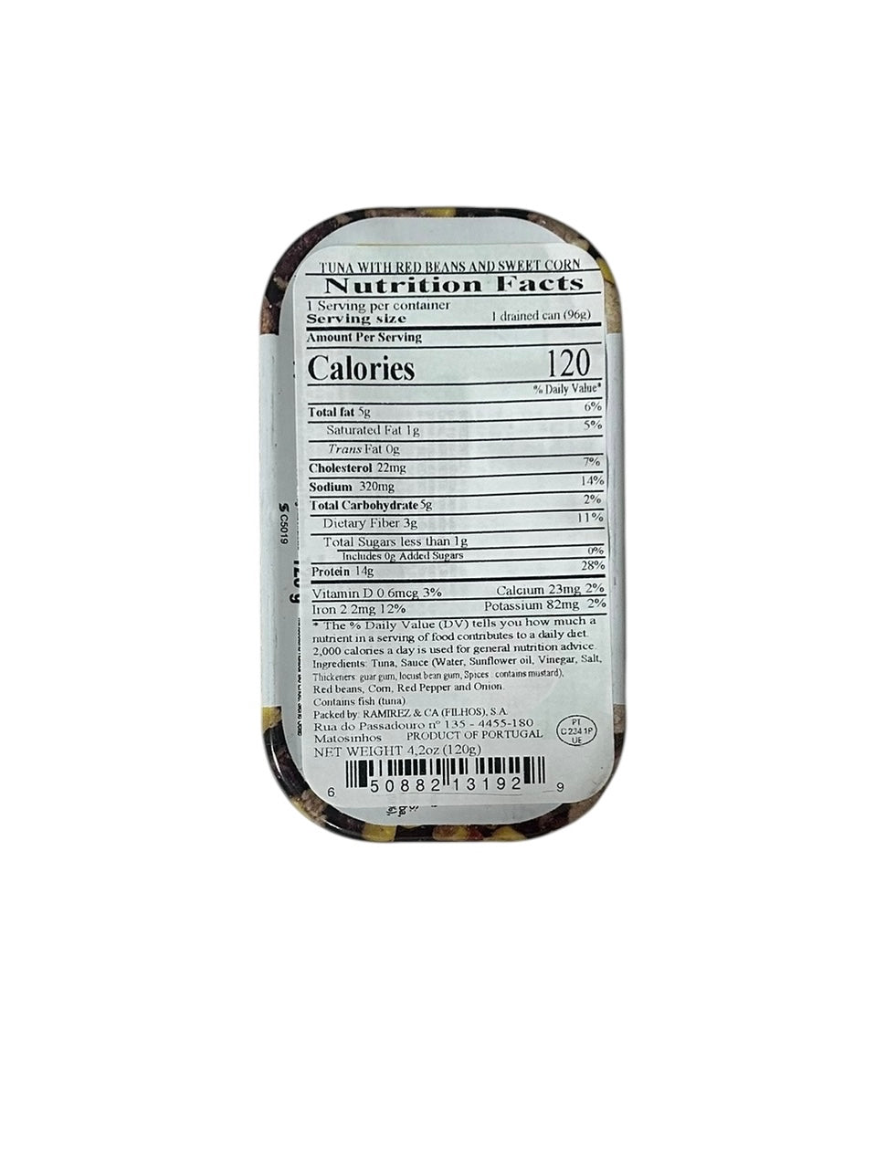 Ramirez Tuna (Solid) in Sunflower Oil with Red Beans and Sweet Corn - 3-Pack