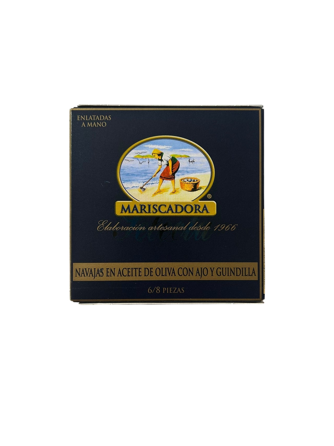 Mariscadora Select Razor Shells in Oliver Oil and Garlic and Chili - 3-Pack